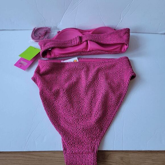 Tabitha Brown pink 2 pc adjustable straps swimming set size S - Picture 4 of 7